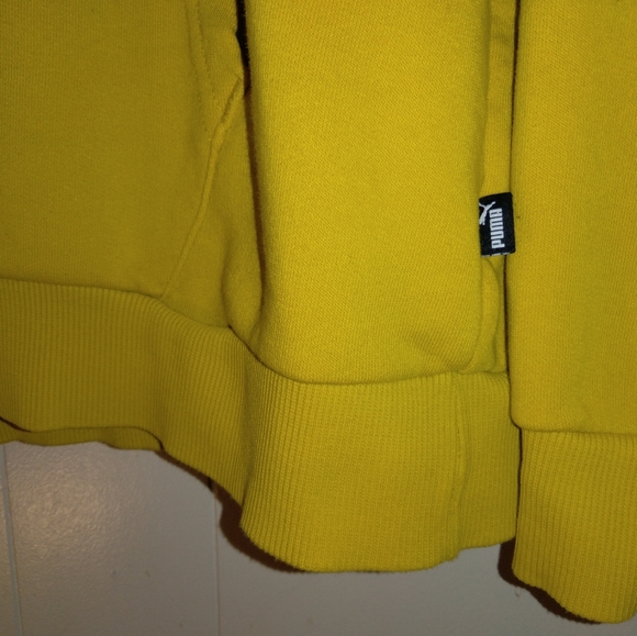 Puma Black & Yellow Hoodie - Picture 4 of 10